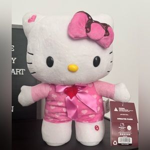 Hello Kitty Happy Shuffle Pink Hearts - Animated